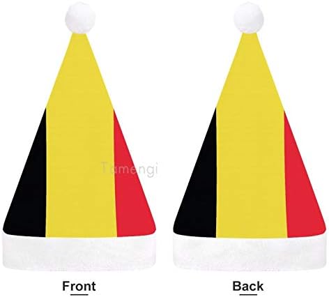 Božić Santa šešir, Belgija zastavu Božić šešir za odrasle, Unisex Comfort Božić kape za Novu godinu svečani kostim Holiday Party događaj