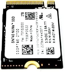 YASSDWBN SN740 M.2 2230 SSD 2TB NVME PCIe za parnu površinu palube Pro9, za protok rogova