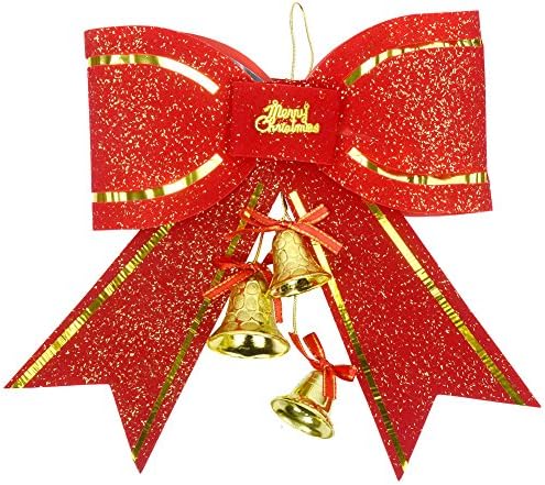 Velika Veličina 9 Lukovi Bowknot Viseći Ornament Božićna Dekoracija Vješalica Za Praznično Drvo