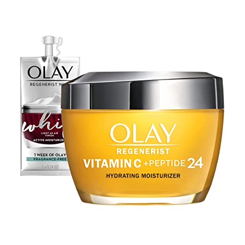 Olay Regenerist Vitamin C + Peptide 24 Brightening Face Moisturizer za svetliju kožu, lagana krema protiv