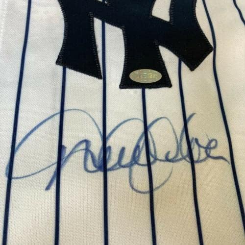 Derek Jeter potpisao 2009 Inauguralna sezona Jankees dres Jankees MLB Autentičan i Steiner - autogramirani