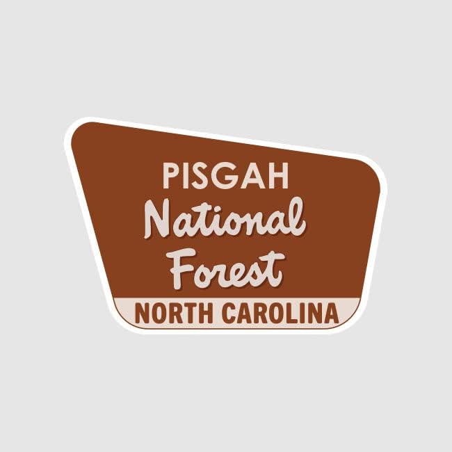 FAFIGHIX PISGAH Nacionalna šumska naljepnica za naljepnicu Samoposluživač Sjeverna Karolina NC Kampiranje Pješačenje