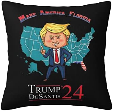 Kadeux Trump Desantis 2024 Stav jastuka 18x18 inčni jastuci za bacanje umetnika navlaka za kvadratne bacanje