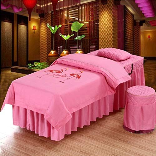 ZHUAN jednobojni Setovi listova za masažu, vrhunski Set suknji za masažu masažni Salon prekrivači za krevet prekrivači sa rupom za odmor za lice-y 60x175cm