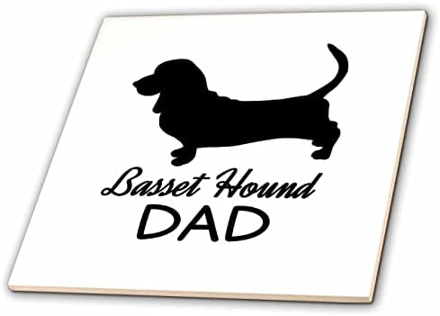 3drose Janna Salak Designs Dogs - Basset Hound Dad-Tiles