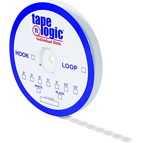 Aviditi trake Logic ljepljive tačke, 1-3 / 8 inčni promjer, kuka, bijela, za učionice kuće i ured - petlja koja se prodaje zasebno