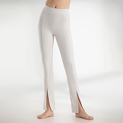 Miashui ubrzane joge balne ležerne kompatične noge feminina žene zvone dno hlače joge fladjele obložene joga hlače za