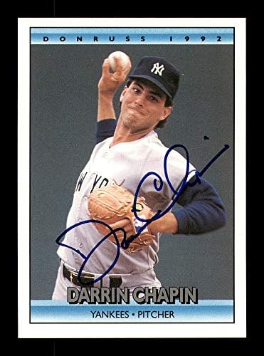 Darrin Chapin Autographing 1992 Donruss Rookie Card 745 New York Yankees SKU 184572 - bejzbol