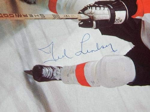 Ted Lindsay potpisao je gol Magazin novembar 23 1977 Flyers Red Wings Auto-Autographed NHL magazini