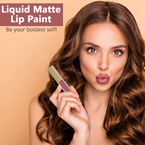 Mellow Liquid Matte boja za usne - visoko pigmentirana, razmazati dokaz & hidratantna krema za usne-Vegan