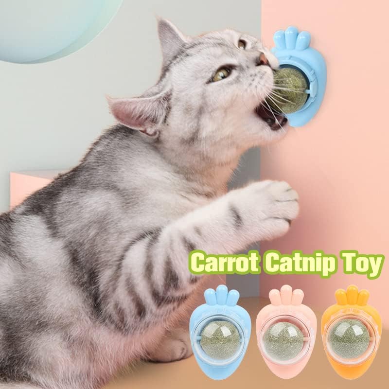 Rotirajuće Catnip kuglice igračka mačka za grickalice zidni montiranje lizanje interaktivne