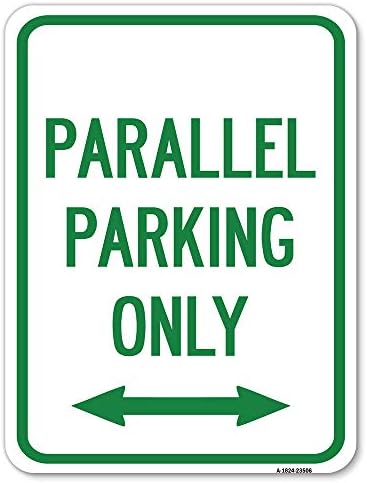 Paralelni parking samo sa dvosmjernim strelicom | 18 x 24 teškim mjernim aluminijskim protokom
