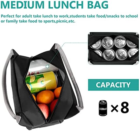 YC kuhinjska torba za ručak za žene/muškarce - nepropusna prenosiva kutija za ručak za višekratnu