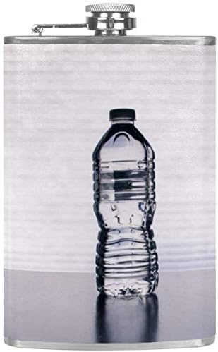 Hip tikvica za tečnost od nerđajućeg čelika nepropusna sa lijevkom 7.7 Oz kožna navlaka odlična ideja za poklon boca-flaša za vodu