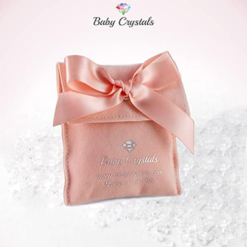 Baby Crystals biserne narukvice za djevojčice, Sterling Silver Cross Charm, pokloni za krštenje za djevojčice,