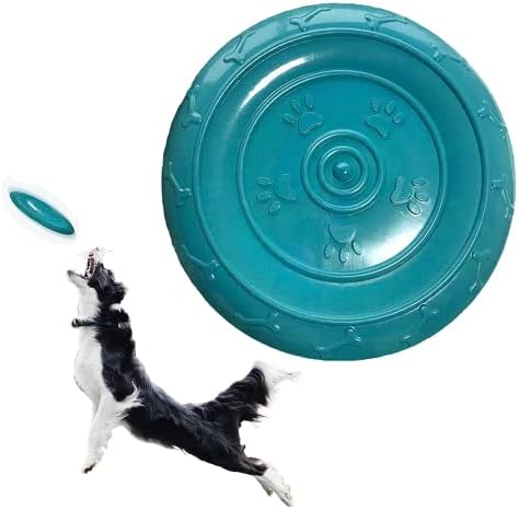 Dog frisbees, pas leteći disk, 5,9 inčni trening meka gumena interaktivna lagana frizbila za pse