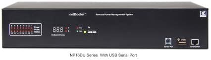 Synaccess NP-1601du daljinsko napajanje uključen PDU, ul-STD TUV navedene, 16 uključen utičnice. Dizajniran i podržan u SAD. Kontrola putem HTTP, SNMP, Telnet, USB serijski Port
