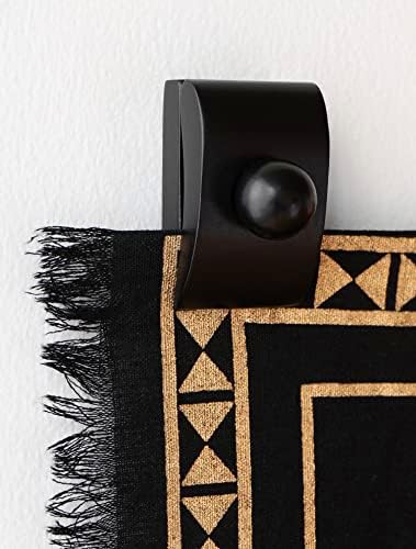 4 vješalice za prekrivanje za zid, ukrasite sa svojim pokrivačima i vješalicama za tapiserije, drvenim vješalicama za zidove vješanje