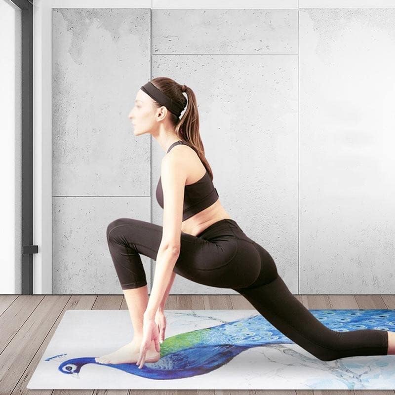 SDFGH sklopivi profesionalni neklizajući prostirka za jogu od prirodne gume prijenosni sportski jastučić za fitnes bez ukusa Pilates