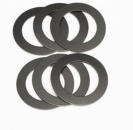 61pcs 8,4 mm vanjski prečnik zaptivka crne grafitne najlonske plastične perilice prsten krug ultra tanki ravni jastuk 0,15 mm-1mm debljine -