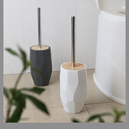 Tomyeus toaletna četka držač četkica za kućnu površinu stojeća za čišćenje s poklopcem 360 ° Nema mrtve krajnje toaletne četke za zamjenu četkica postavljena četka za duboko čišćenje