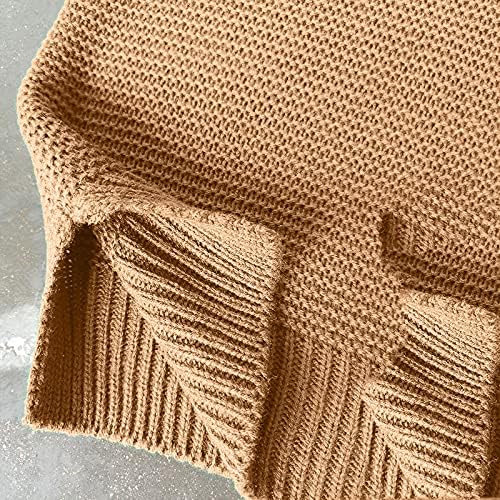 Ženski pad Turtleneck džempeni ležerne dugih rukava Chunky pleteni pulover Pulover Solid Bool Duks trendi zimski