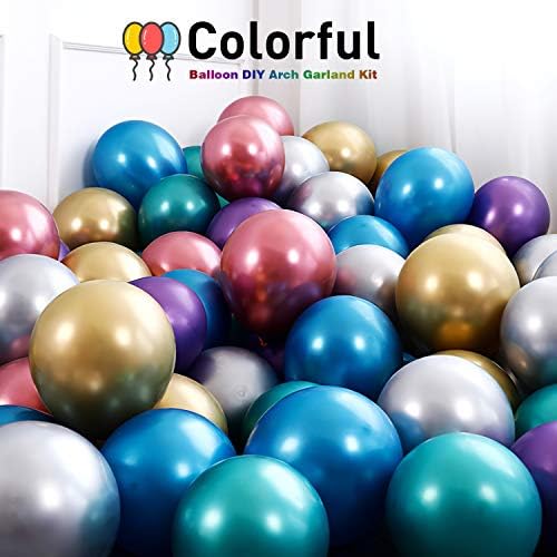 Extra veliki metalni baloni 18 inča, šareni baloni za lateks, hromirani baloni, helijumski baloni za vjenčanje,