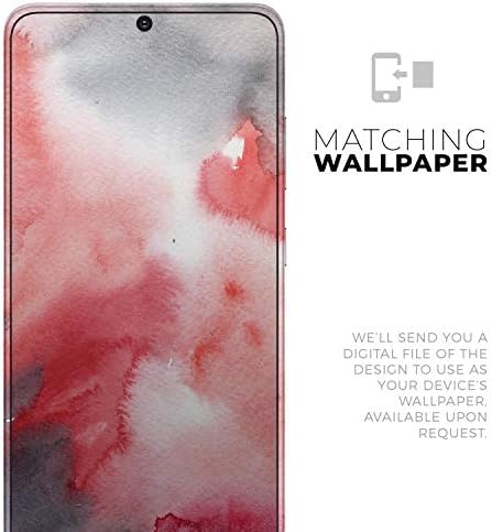 Dizajn Skinz Crvena ružičasta 3 Apsorbirana akvaretna ploča Tekstura Zaštitni vinilni naljepnica Zamotavanje kože Kompatibilno je sa Samsung Galaxy S20