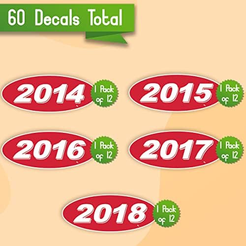 Versa Tags 2014 2017 2018 Ovalni model Godina prodavača automobila naljepnice s ponosom izrađene u SAD-u