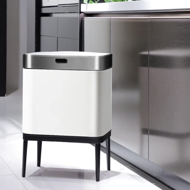 LYSLDH kanta za smeće od nehrđajućeg čelika automatski kuhinjski ormar skladište alati za čišćenje domaćinstva kanta za smeće Senzorska Kanta