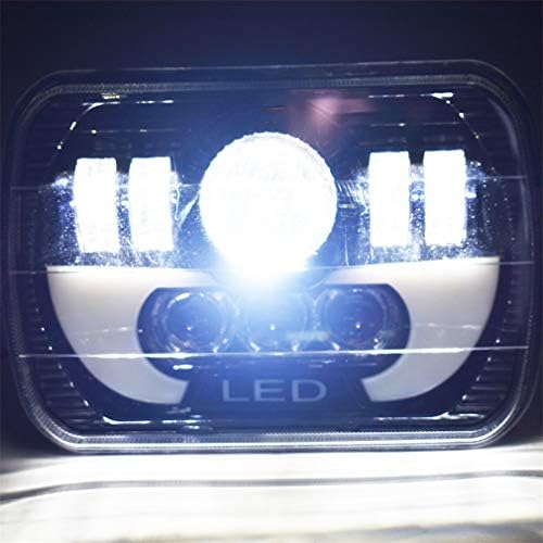 LABLT 120W 5x7 7x6 inčni LED farovi Halo DRL zamjena za Jeep Wrangler YJ 1986-1995 Cherokee XJ 1984-2001
