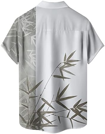 Smiješne majice za štampanje za muškarce Plus Size majice sa dugmadima na kratkim rukavima 2023 havajski grafički džepni ljetni topovi