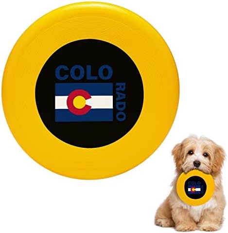 Kolorado Državni zastava okrugli pas leteći diskovni igračke za trening sportske posude za hranu