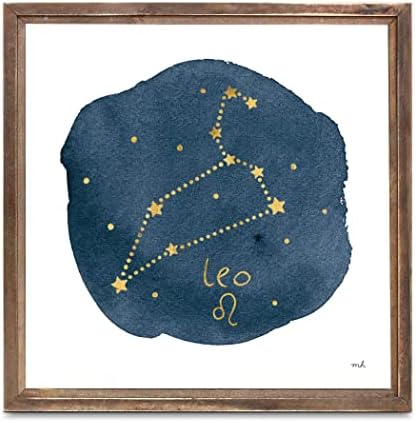 Horoskop Leo, Joyride Početna Dekor, Joyride Početna Décor Frammed Wood Plaket, 11.25 X11.25 Dizajnirani kućni dekor, izražavaju svoj stil.