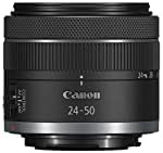 Canon RF24-50mm F4.5-6. 3 je STM za Canon full-Frame RF kamere za montiranje bez ogledala, širokougaoni do standardni zum objektiv, kompaktan, lagan, optička stabilizacija slike, za Vlogiranje ili snimanje fotografija