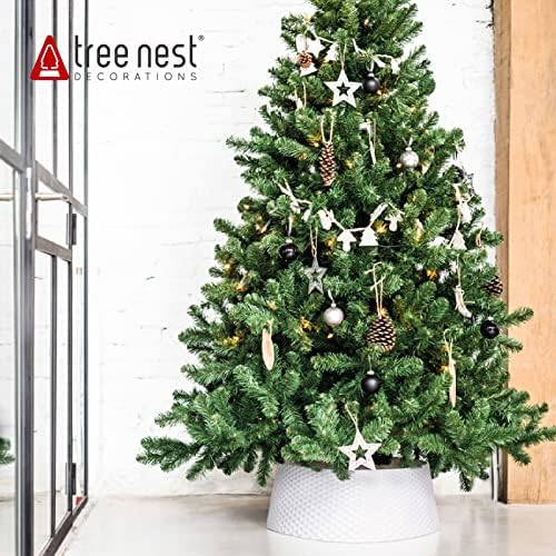 Drvo gnijezdo božićno ovratnik okruglo božićno drvsko prstenk suknje Osnovni poklopac Božićni