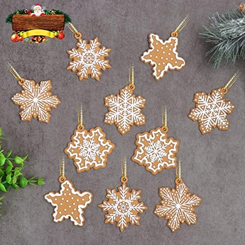 20kom Božić Snowflake ukrasi Mini drvo viseći ukrasi Silikonski Božić ukrasi Snowflake zvijezda