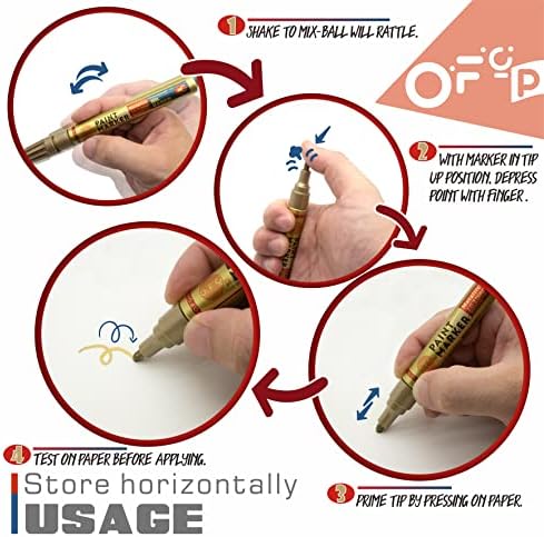 OFC-P-P-P-u naftarnim olovkom za lakiranje, srednje tip-brzo sušenje i vodootporan marker olovka za