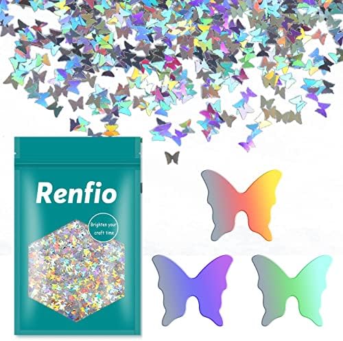 RENFIO 1,75 oz 50g holografski ljubavni oblik srca sjajni sjaj ljubavi Confetti Sequin blista rezin Sparkle Chunky