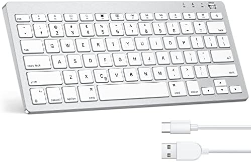 Emetok za iPad tastaturu [Aluminijumska baza, velika kapica za ključeve, punjiva], prenosiva Bluetooth