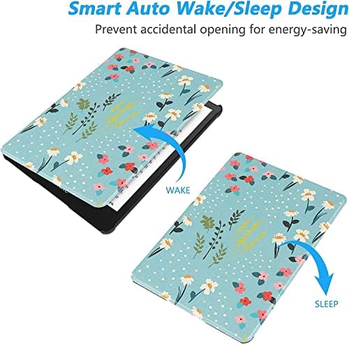 za Kindle Paperwhite Fabric TPU Cover 11th Gen 2021 sa remenom za ruke, sa automatskim buđenjem/spavanjem,