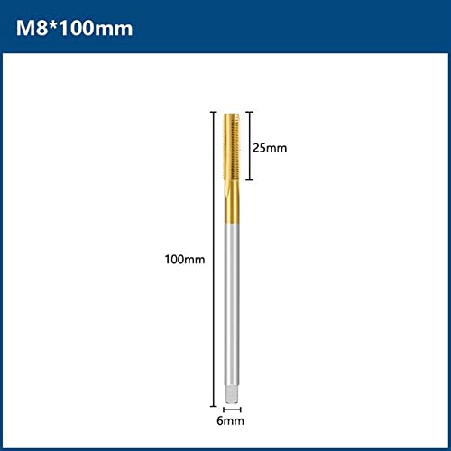 Vruća pločica M2-M12 Thread Dodirnite ravno flautu 90-150 Dužina metrička utikač Kupovina za metalne alate