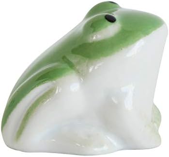 Creative Co-op keramičke žabe FIGURINE, zelena