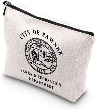 Wcgxko TV emisija inspirisan poklon grad Pawnee parkovi i Rec Odjel zipper torbica torba za šminkanje za ventilatore