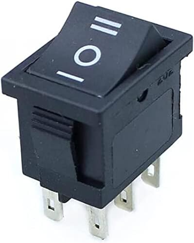 XiangBinxuan Micro prekidači dugme za prekidač za napajanje 1pcs KCD1 mini crni 3 PIN / 6 PIN uključen