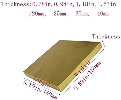 Metalna bakarna folija Mesingani Lim blok kvadratne ravne bakarne ploče tablete materijal industrija