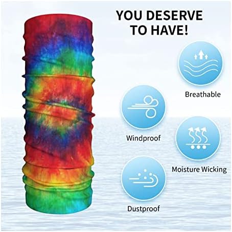 tie dye Rainbow štampana multifunkcionalna sportska traka za glavu Casual Stretch bešavna maska za znoj