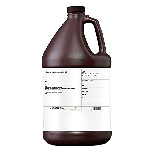 Biljna terapija Organski nosač suncokreta 1 galon Bazno ulje za aromaterapiju, esencijalno ulje ili