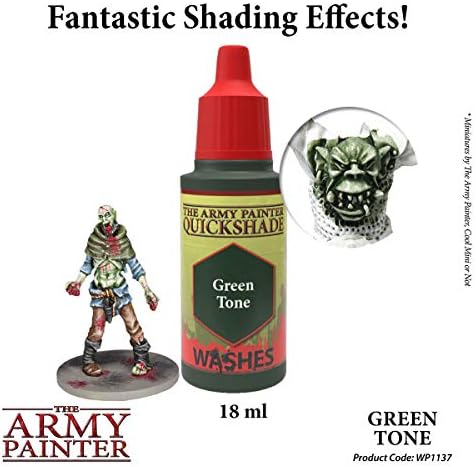 Army Painter Green Tone Ink - Quickshade Wash - netoksična lagano pigmentirana boja za pranje