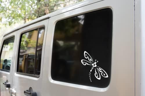 Zmajnfly Die-Cut vinil prozor / naljepnica za auto / kamion, 5 x5 - vrhunska kvaliteta bijeli vinil | DragonFlies slatka dekal